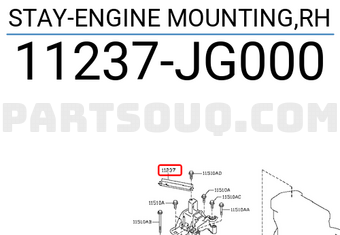Nissan 11237JG000 STAY-ENGINE MOUNTING,RH
