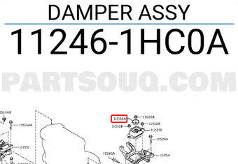 Nissan 112461HC0A DAMPER ASSY