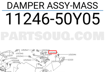 Nissan 1124650Y05 DAMPER ASSY-MASS