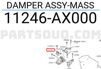 Nissan 11246AX000 DAMPER ASSY-MASS