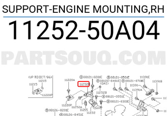 Nissan 1125250A04 SUPPORT-ENGINE MOUNTING,RH