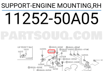 Nissan 1125250A05 SUPPORT-ENGINE MOUNTING,RH