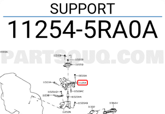 Nissan 112545RA0A SUPPORT