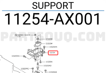 Nissan 11254AX001 SUPPORT