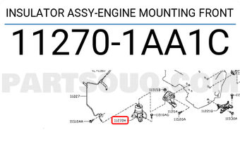Nissan 112701AA1C INSULATOR ASSY-ENGINE MOUNTING FRONT