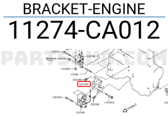 Nissan 11274CA012 BRACKET-ENGINE