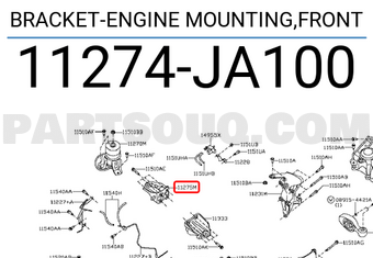 Nissan 11274JA100 BRACKET-ENGINE MOUNTING,FRONT