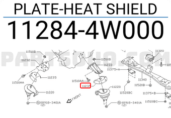 Nissan 112844W000 PLATE-HEAT SHIELD