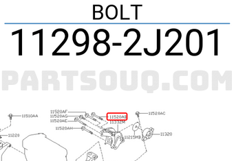 Nissan 112982J201 BOLT