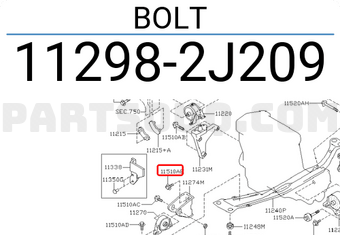 Nissan 112982J209 BOLT