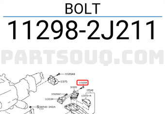 Nissan 112982J211 BOLT
