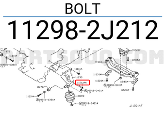 Nissan 112982J212 BOLT