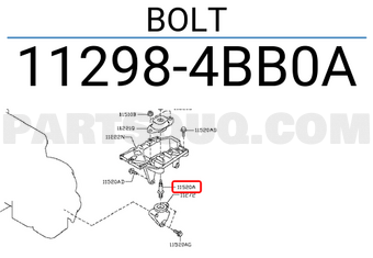 Nissan 112984BB0A BOLT