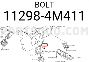 Nissan 112984M411 BOLT