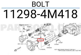 Nissan 112984M418 BOLT
