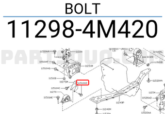 Nissan 112984M420 BOLT