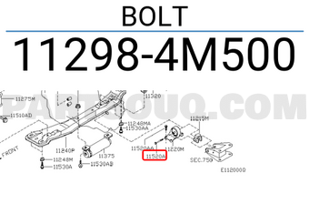 Nissan 112984M500 BOLT