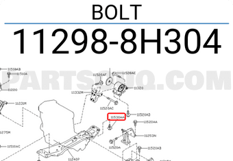 Nissan 112988H304 BOLT