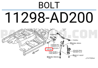 Nissan 11298AD200 BOLT