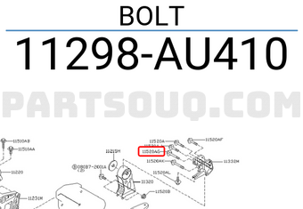 Nissan 11298AU410 BOLT