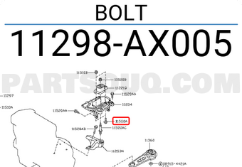 Nissan 11298AX005 BOLT
