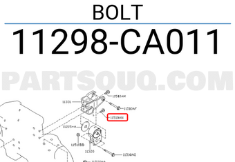 Nissan 11298CA011 BOLT