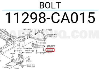 Nissan 11298CA015 BOLT