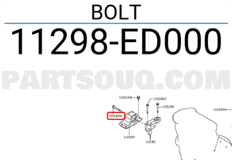 Nissan 11298ED000 BOLT