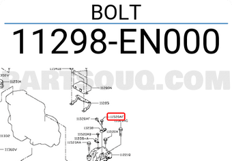 Nissan 11298EN000 BOLT