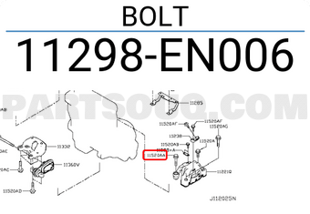 Nissan 11298EN006 BOLT