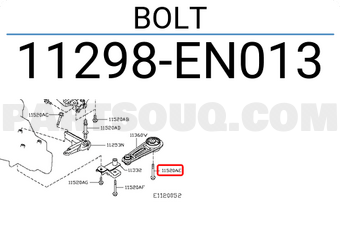 Nissan 11298EN013 BOLT