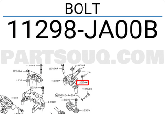 Nissan 11298JA00B BOLT