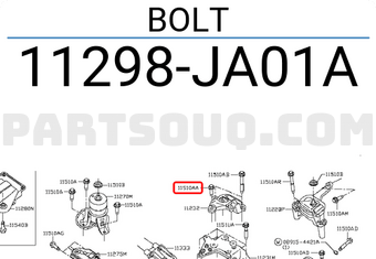 Nissan 11298JA01A BOLT