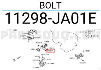 Nissan 11298JA01E BOLT