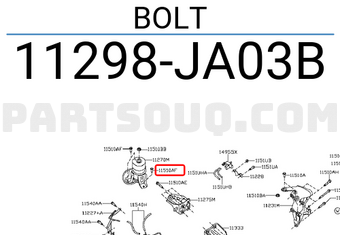 Nissan 11298JA03B BOLT