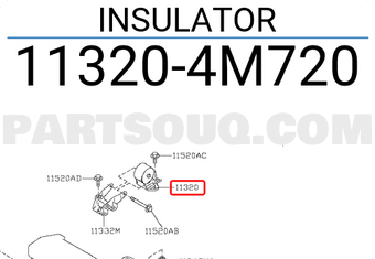 Nissan 113204M720 INSULATOR