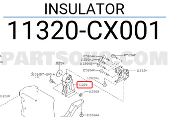 Nissan 11320CX001 INSULATOR