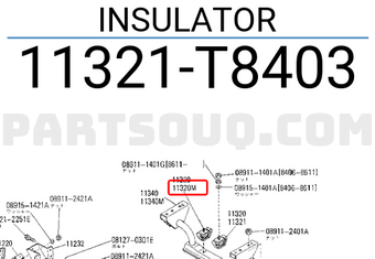 Nissan 11321T8403 INSULATOR