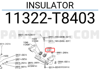 Nissan 11322T8403 INSULATOR