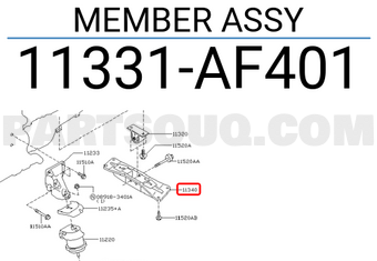 Nissan 11331AF401 MEMBER ASSY