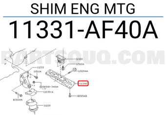 Nissan 11331AF40A SHIM ENG MTG