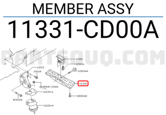 Nissan 11331CD00A MEMBER ASSY