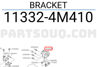 Nissan 113324M410 BRACKET
