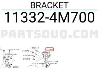 Nissan 113324M700 BRACKET