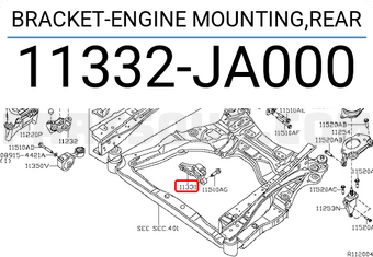 BRACKET-ENGINE MOUNTING,REAR 11332JA00A | Nissan Parts | PartSouq