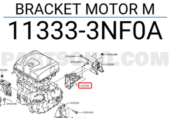 Nissan 113333NF0A BRACKET MOTOR M