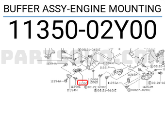 Nissan 1135002Y00 BUFFER ASSY-ENGINE MOUNTING