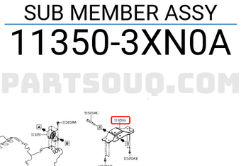 Nissan 113503XN0A SUB MEMBER ASSY