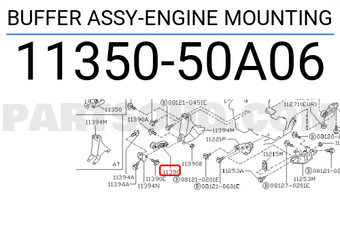 Nissan 1135050A06 BUFFER ASSY-ENGINE MOUNTING