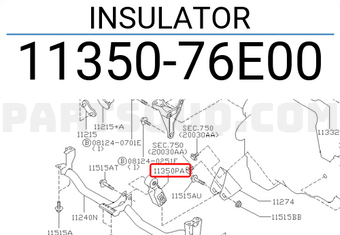 Nissan 1135076E00 INSULATOR
